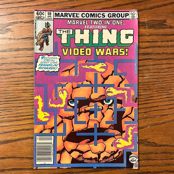 Marvel Two-In-One #98 Video Wars Franklin Richards Newsstand Variant! FN
