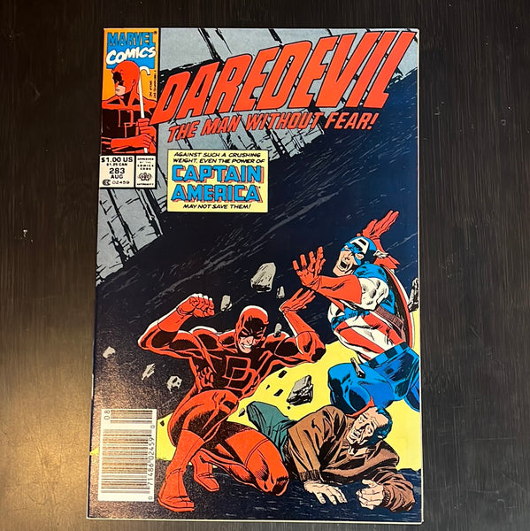 Daredevil #283 Captain America! Newsstand Variant!  VFNM