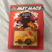 Fast Macs Die Cast Ronald McDonalds Die Cast Car 1985