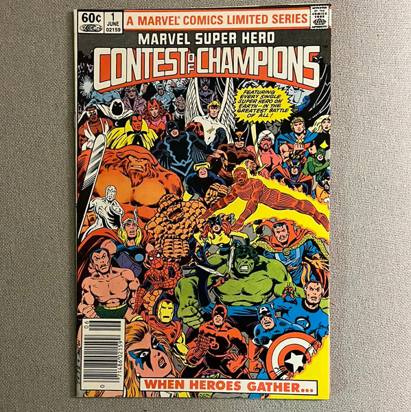 Marvel Super Hero Contest of Champions #1 Rare Newsstand Variant VF