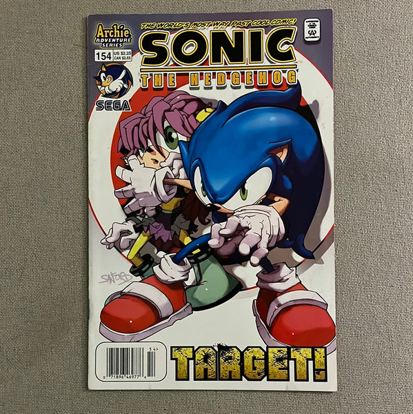 Sonic The Hedgehog #154 Rare Newsstand Variant FN