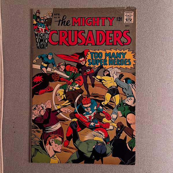 Mighty Crusaders #4 HTF Silver Age Indy FN