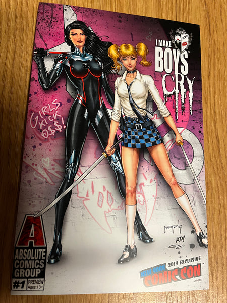 I Make Boys Cry #1 Preview Jason Metcalf Variant 2019 NYCC Exclusive Mature Readers NM