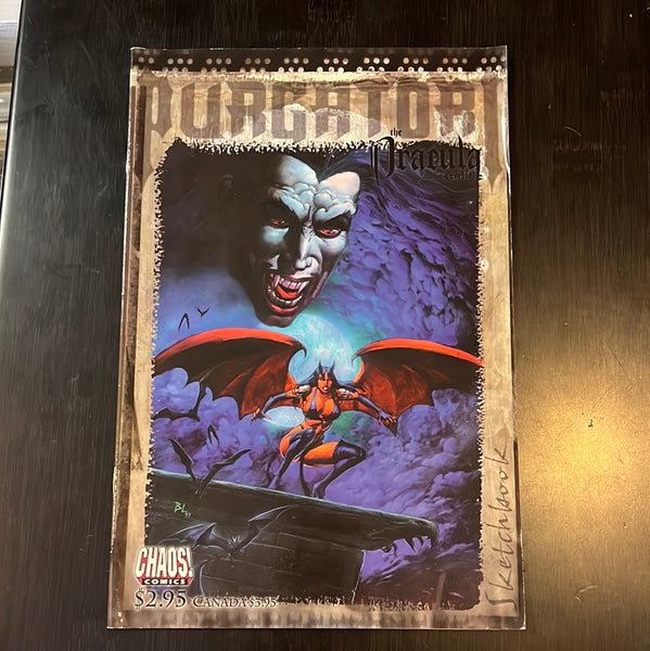 Purgatori: The Dracula Gambit Sketchbook Chaos Comics HTF Mature Readers FVF