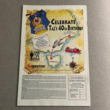 Taz’s 40th Birthday Blowout 1994 Kmart Warner Brothers Promo Comic Rare FN