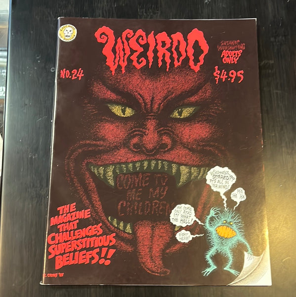 Weirdo Magazine #24 Rare Robert Crumb Underground Last Gasp VF
