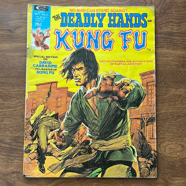 Deadly Hands of Kung Fu #4 David Caradine! Bronze Age Neal Adams GD