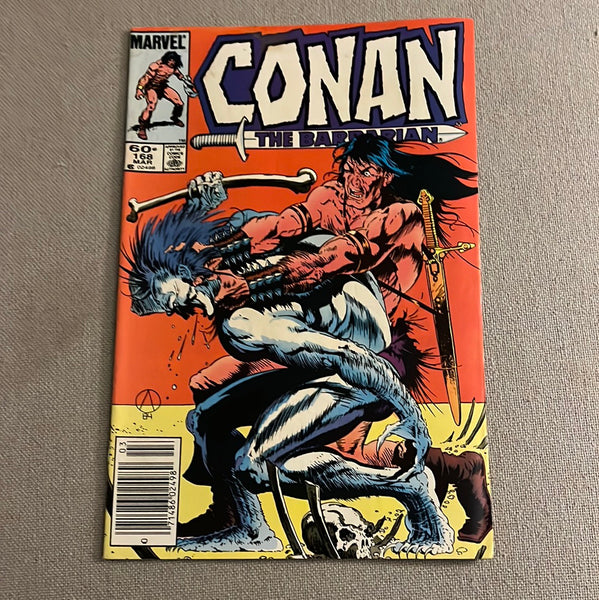 Conan The Barbarian #168 Newsstand Variant FN