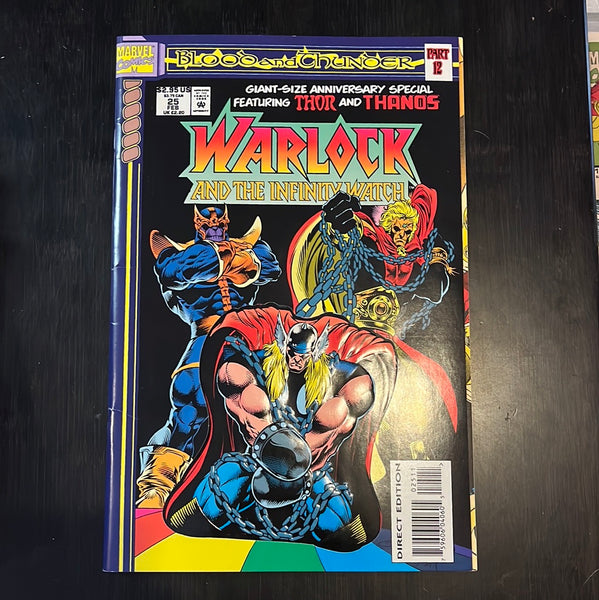Warlock and The Infinity Watch #25 Thanos! Thor! Yowza! VF