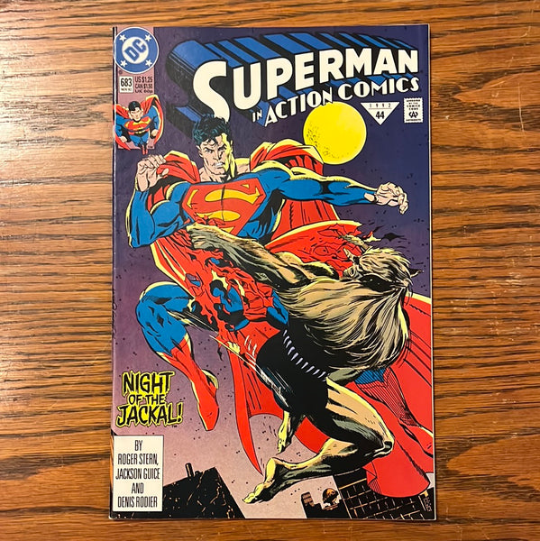 Action Comics #683 Early Doomsday Appearance! VFNM