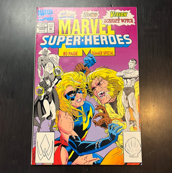 Marvel Super-Heroes Summer 1992 Ms Marvel vs Sabretooth! VFNM