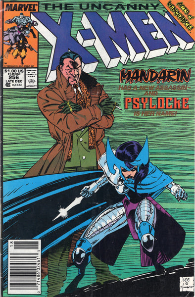 Uncanny X-Men #256 Newsstand Variant Psylocke! VG