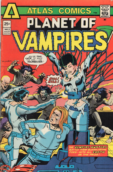 Planet Of Vampires #3 Atlas Comics Bronze Age FN