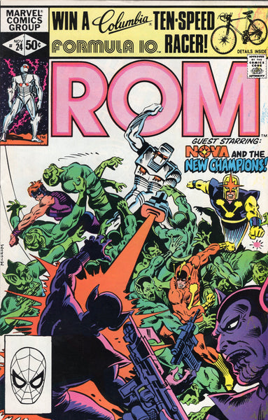 Rom Spaceknight #24 Nova & The New Champions & Skrulls! FN