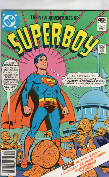 New Adventures of Superboy #7 with TRS-80 Computer Insert FVF