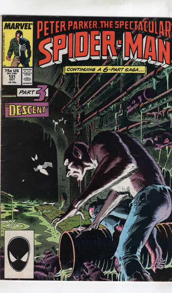 Spectacular Spider-Man #131 Kraven's Last Hunt VG