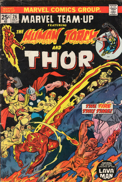 Marvel Team-Up #26 Human Torch And Thor Bronze Age VG-