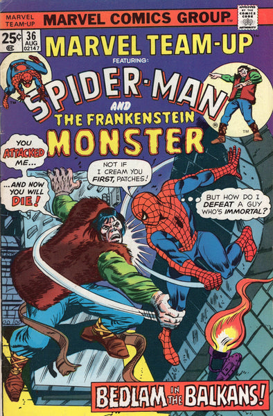 Marvel Team-Up #36 Spidey And Frankenstein! Bronze Age VGFN