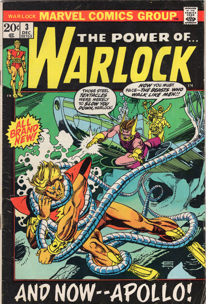 Warlock #3 "And Now - Apollo!" Bronze Age Classic Kane Art VG+