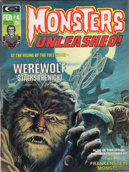 Monsters Unleashed #4 Bronze Age Horror Magazine! VGFN