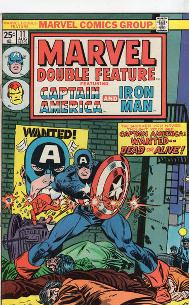 Marvel Double Feature #11 Captain America And Iron Man Bronze Age REPRINT FN