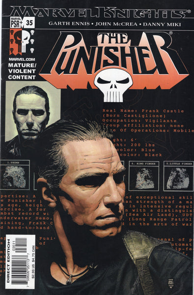 Punisher #35 Marvel Knights Garth Ennis Mature Readers FVF