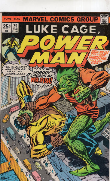 Power Man #29 "Meet Mr. Fish!" Bronze Age VG