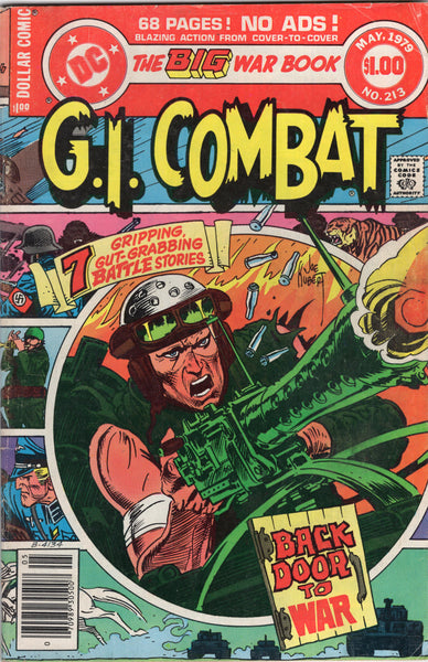 G.I. Combat #213 "7 Gripping Gut-Grabbing Battle Stories" Dollar Giant Bronze Age VG