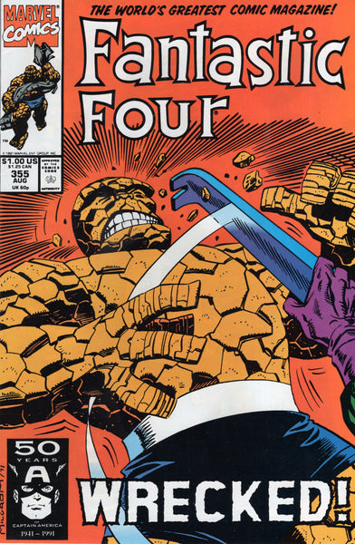 Fantastic Four #355 The Thing Gets Wrecked! VFNM