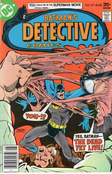 Detective Comics #471 First Hugo Strange in Modern Continuity Marshall Rogers Art Bronze Age Key FVF