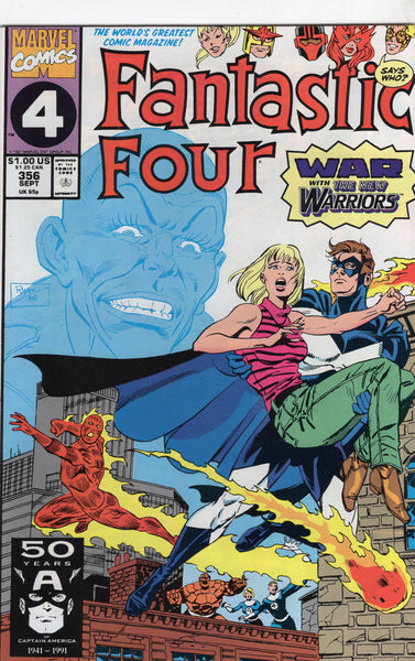 Fantastic Four #356 War With The New Warriors! VFNM