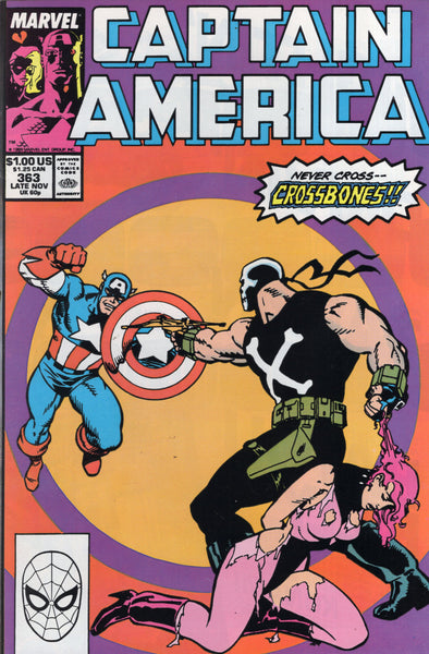 Captain America #363 "Never Cross Crossbones!" Early App. VF-