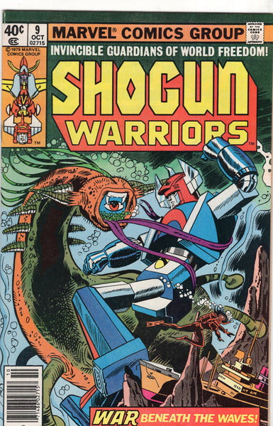 Shogun Warriors #9 "War Beneath The Waves!" Bronze Age Giant Robots! FVF