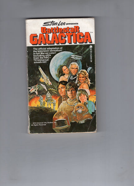 Vintage Battlestar Galactica Paperback 1978 Comic Adaptation A Rag-Tag Fleet Of Survivors... VG