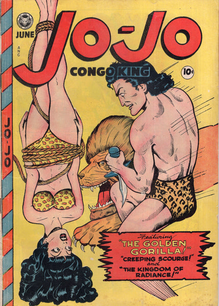 Jo-Jo Congo King Comics #16 Golden Age Bondage Cover VGFN