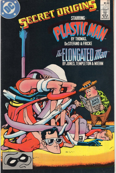 Secret Origins #30 Starring Plastic Man & Elongated Man VGFN