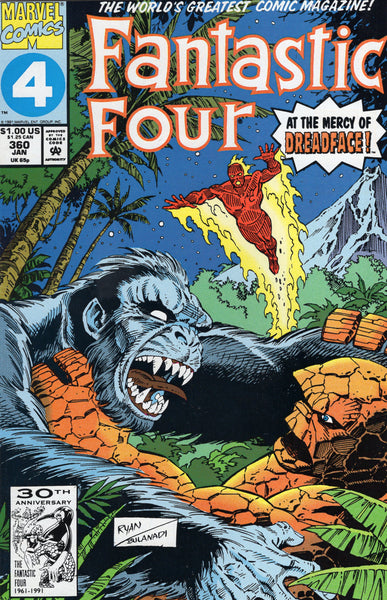 Fantastic four #360 "At The Mercy Of Dreadface!" VFNM