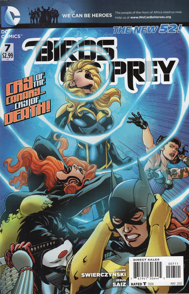 Birds Of Prey #7 DC New 52 The Black Canary! VF