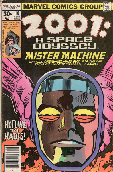 2001: A Space Odyssey #10 Mister Machine (you know who!) Kirby Bronze Age Classic Last Issue VG-