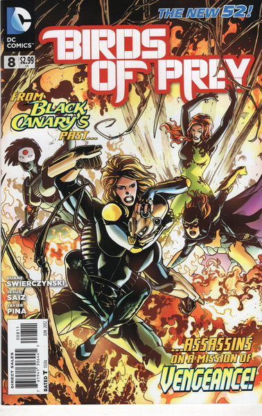 Birds Of Prey #8 DC New 52 Series On A Mission Of Vengeance! VFNM