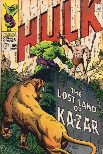 Incredible Hulk #109 Kazar! FN