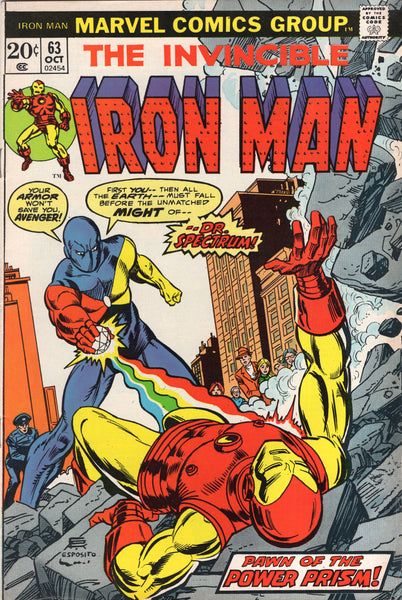 Iron Man #63 Dr. Spectrum! Bronze Age Classic! FN-