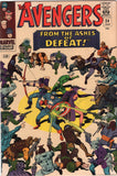 Avengers #24 From The Ashes Of Defeat... Silver Age Printing Error No Top Staple FN