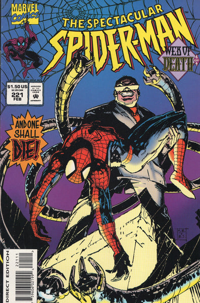 Spectacular Spider-Man #221 Web Of Death! VFNM