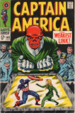 Captain America #103 The Weakest Link! Silver Age Key Kirby, Red Skull, WOW! FN