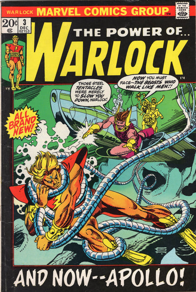 Warlock #3 And Now -- Apollo! Early Bronze Age Kane Art VGFN