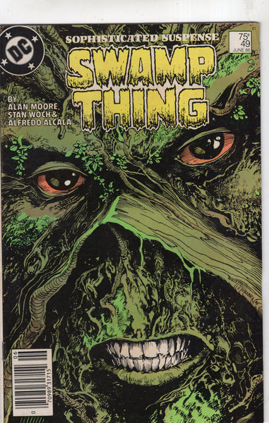 Swamp Thing #49 Alan Moore Alfredo Alcala News Stand Variant VG