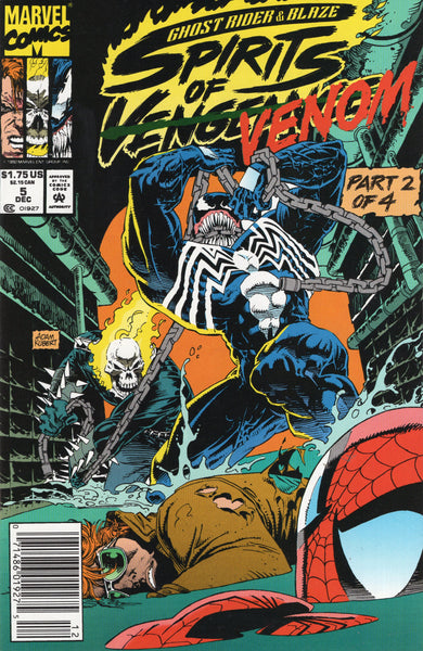 Ghost Rider & Blaze Spirits Of Vengeance #5 Venom! News Stand Variant VF