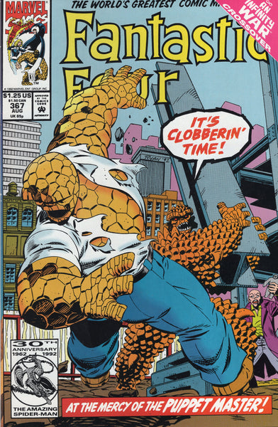 Fantastic Four #367 At The Mercy Of The Puppet Master! VFNM