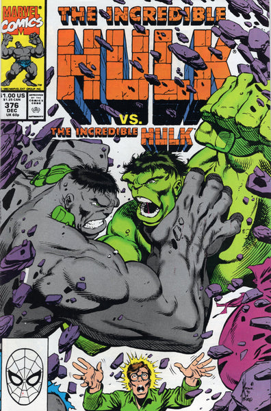 Incredible Hulk #376 Personality Conflict! Keown Art!! A Very Great Issue!!! VF